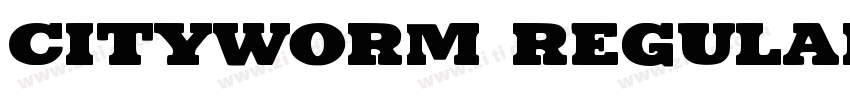 Cityworm Regular字体转换